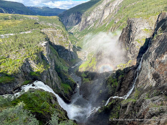 Voringsfossen and the Mabodalen Valley.