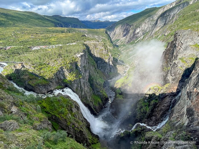 Voringsfossen and the Mabodalen Valley.