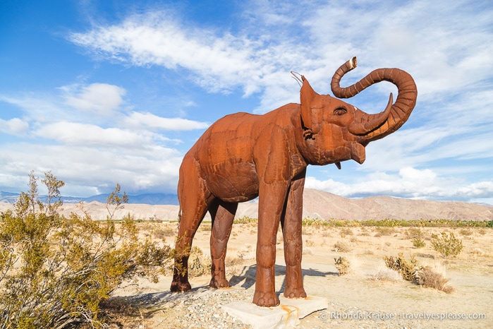 travelyesplease.com | Borrego Springs- Metal Sculptures in Galleta Meadows
