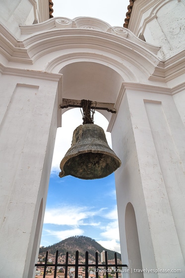An old bell at the convent of San Felipe de Neri.