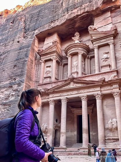 Me admiring the Treasury.