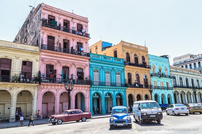 Colourful buildings and classic cars seen during our 3 days in Havana.