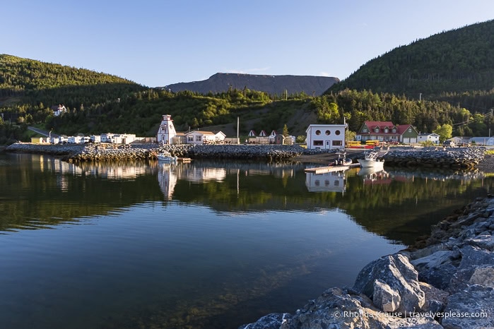 Bonne Bay with the Tablelands in the background.